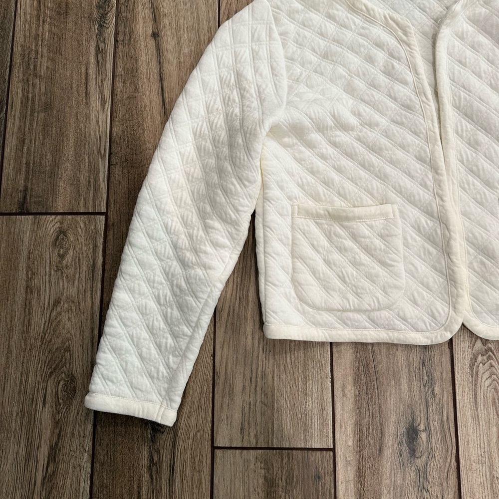 J Crew White Quilted Jacket - Picture 2 of 14